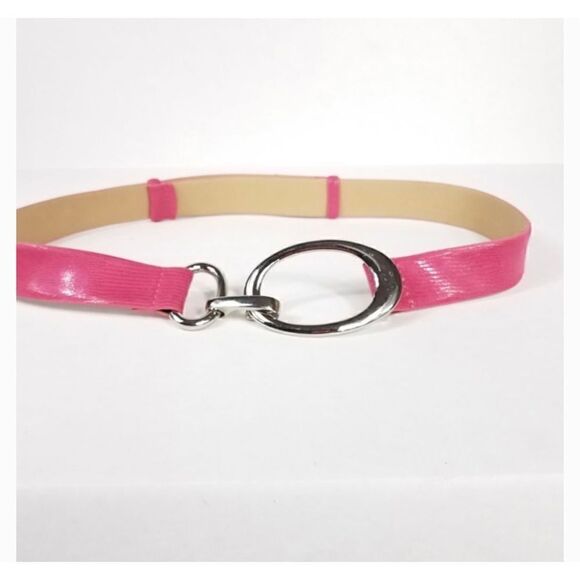 Coldwater Creek Women’s Vegan Leather Pink Python Embossed Adjustable Hipslung H - Picture 3 of 7